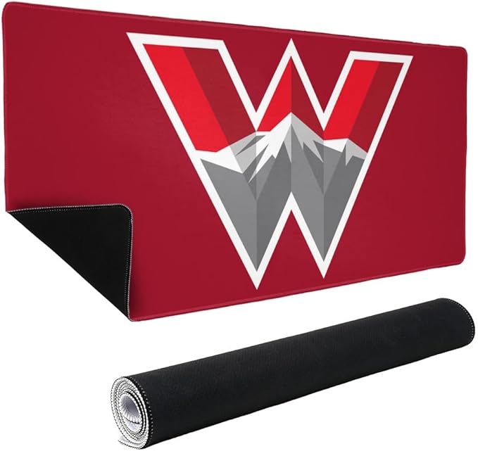 Western Colorado University Primary Logo Large Gaming Mouse Pad Desk Mat with Stitched Edges Non-Slip Base for Gamer Home and Office 31.5 x 15.7