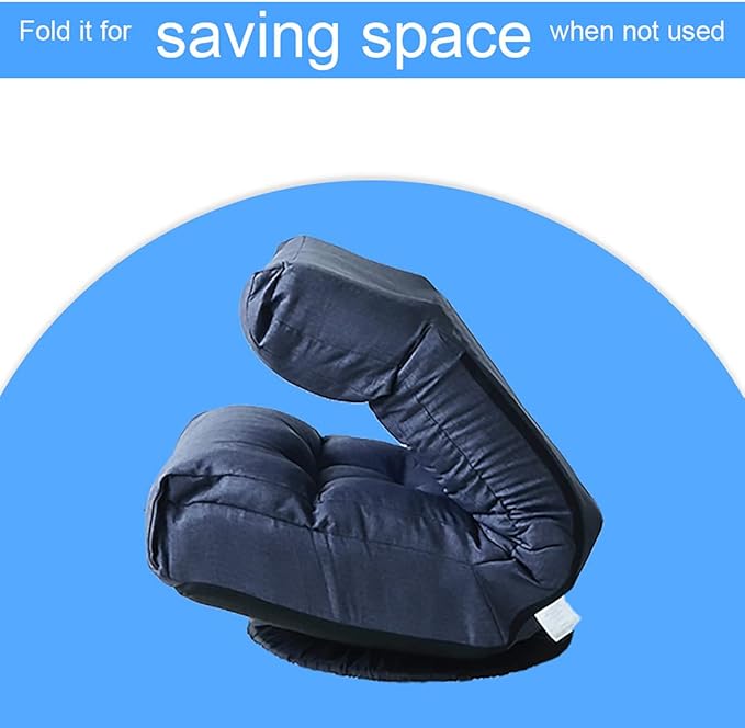 Chaise Lounge Indoor with Ottoman 360° Swivel Video Game Chairs Folding Chair Indoor with Adjustable Backrestwith Floor Gaming Chair for Bedroom Living Room Floor Sofa Navy Blue