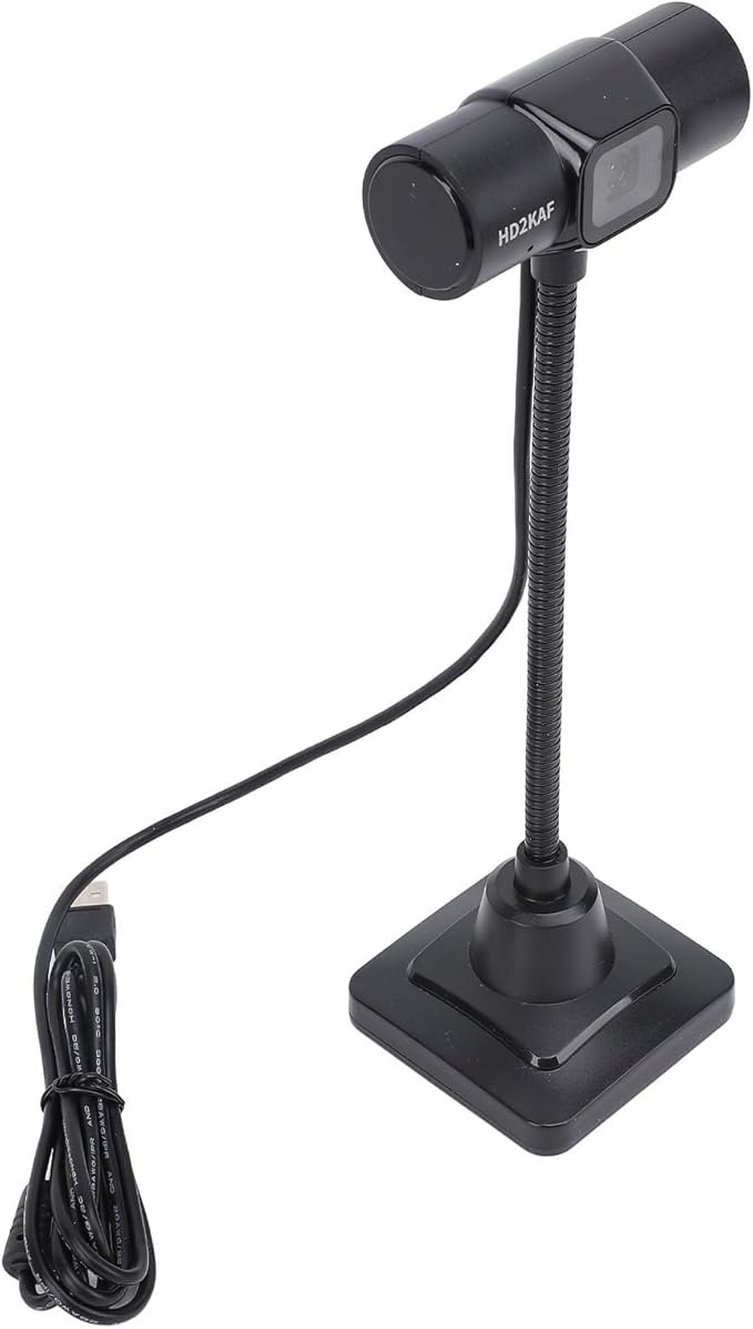 HD Computer Camera 2K USB Computer Web Camera with Stand Built in Microphone Wide Angle Auto Focus Plug and Play USB Webcam for Online Calling Conferencing Streaming Gaming