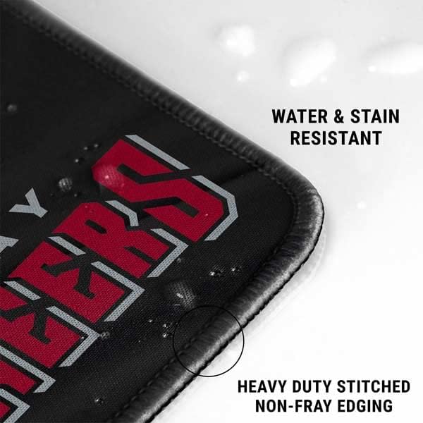 Skinit Large Gaming Mouse Pad - Officially Licensed Tampa Bay Buccaneers Design with Stitched Edges Waterproof Non-Slip Rubber Base Desk Mat for Keyboard &amp Mouse 31.5 x 11.8 inches