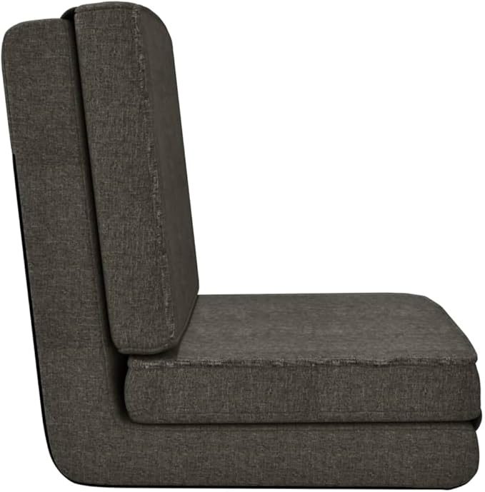 Folding Floor Chair Folding Gaming Sofa Chair Floor Sofa Lazy Sofa Lounge for Playing Reading Meditating Room Recliner Dark Gray Fabric -35