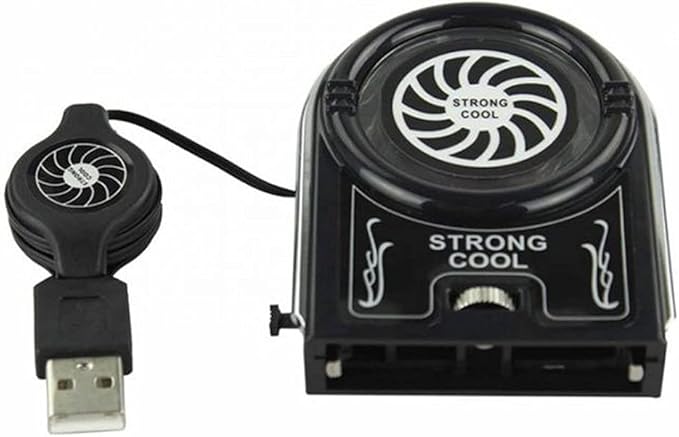 Mini Vacuum Strong Cool Air Extract Notebook Laptop Cooling Cooler Fan Pad Gaming
