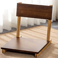 BTZHY Floor Chair Wooden Floor Chair Portable Footless Japanese Style Chair with Backrest Tatami Chair Home Bay Window Lazy Back Chair Outdoor Indoor Backrest Chair