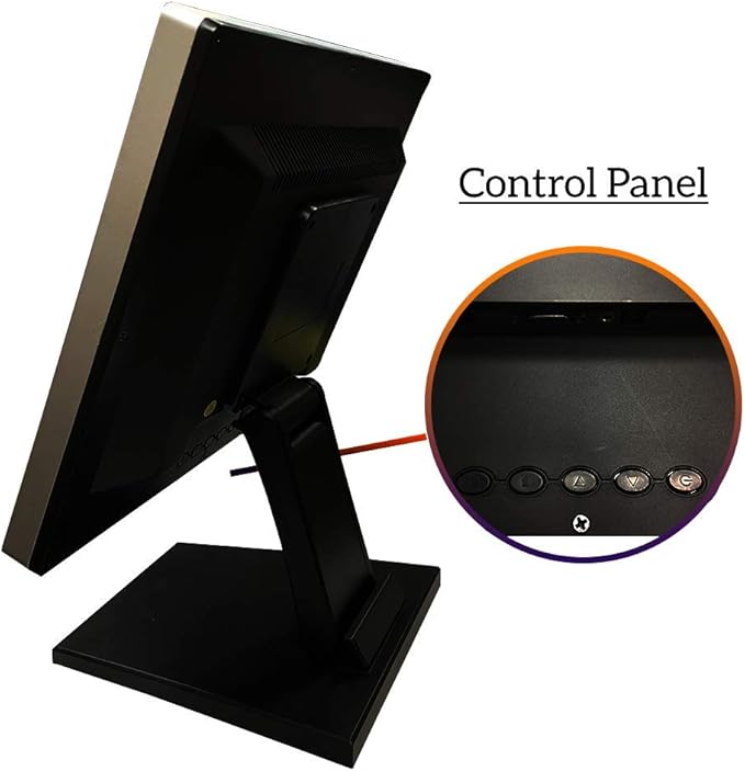 17 Inch Pro Commercial Grade Capacitive LED Backlit Multi-Touch HDMI Monitor 4:3 Display 1280 x 1024 True Flat Seamless Touchscreen Great for Office POS Retail Restaurant Bar Gym Warehouse