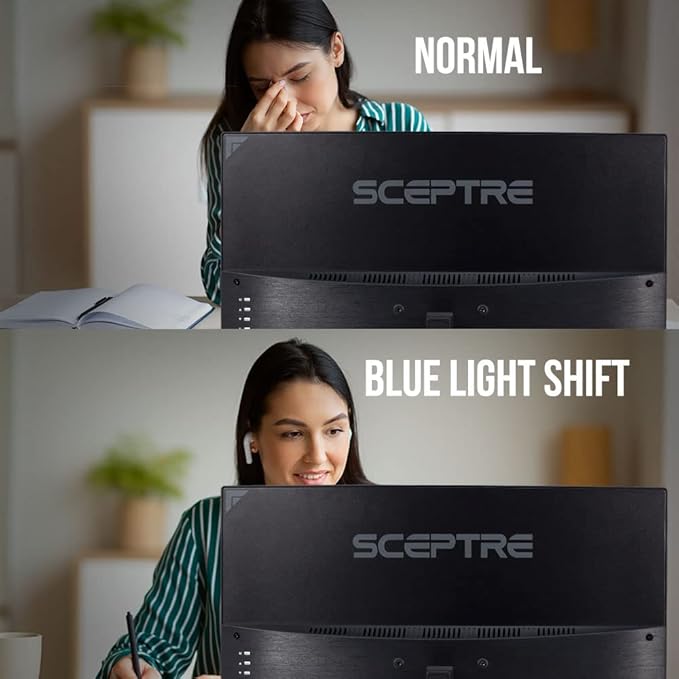 Sceptre Curved 24-inch Gaming Monitor 1080p 98% sRGB HDMI x2 VGA Build-in Speakers Machine Black