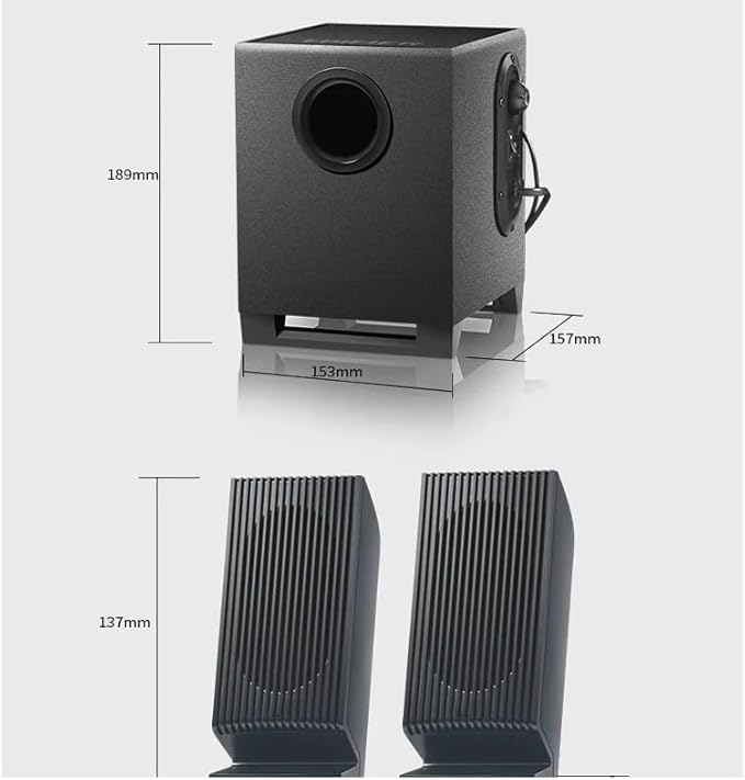 Channels Speaker Computer Multimedia Subwoofer EU Plug 3.5mm AUX Stereo Soundbar Audio