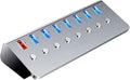 USB Hub Charging Port with Separate On/Off Switch USB Expansion Transfer Splitter for Laptop and Desktop for Business Travel and Multi-Device Charging
