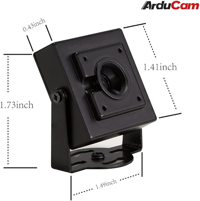 Arducam 4K 8MP IMX219 Autofocus USB Camera Module with Metal Case 1080P Mini UVC USB2.0 Video Webcam with Microphone 3.3ft/1m Cable for Computer Laptop Raspberry Pi Jetson Nano