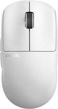 Pulsar Gaming Gears X2V2 Wireless Gaming Mouse Ultra Lightweight 1.87 oz (53 g) Symmetrical Optical Switch 2.4 Ghz 1 ms 26000 DPI PAW3395 Sensor (Medium Wireless White) (Renewed)