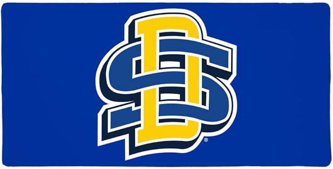 South Dakota State University Logo Large Gaming Mouse Pad Desk Mat with Stitched Edges Non-Slip Base for Gamer Home and Office 31.5 x 15.7
