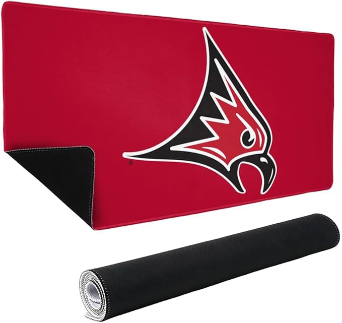 University of Wisconsin - River Falls Primary Logo Large Gaming Mouse Pad Desk Mat with Stitched Edges Non-Slip Base for Gamer Home and Office 31.5 x 15.7