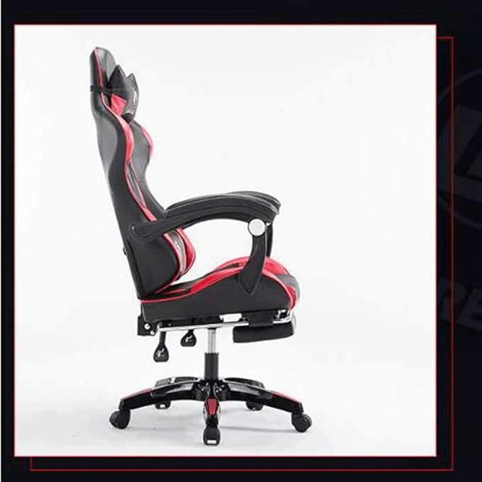 YYDS Chair Gaming Chair Office Chair Esport Gaming Bureau Chaise Recliner Armrest Armchair Pillow Footrest Ergonomics Furniture Ergonomically (Color : Black and red Size : with footrest)