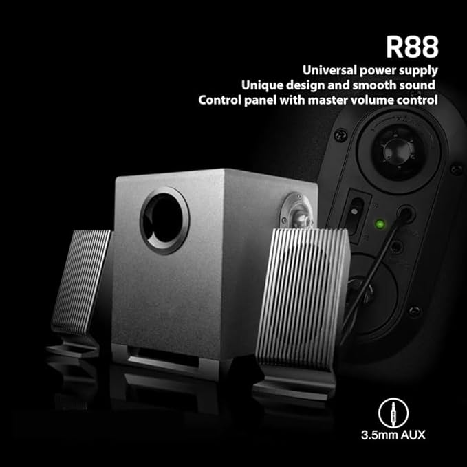 Channels Speaker Computer Multimedia Subwoofer EU Plug 3.5mm AUX Stereo Soundbar Computer Audio