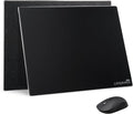Extra-Large Glass Mouse Pad (Black-19.7 * 16'') Micro Etched Surface and Whole Silicone BaseGaming Mouse Pad Improved Precision and SpeedDurable Easy to Clean