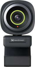 NearStream 2K Webcam for PC Full HD 1080P Webcam with Noise-Canceling Mic Auto FocusSoftware Control Adjustable FOV Plug&ampPlay Compact Web Camera for Desktop Computer for Zoom/Skype/Teams (V0