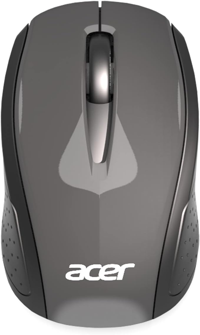 Acer RF Wireless Mouse (Gray/Black) Works with Chromebook with USB Plug and Play for Right/Left Handed Users (for Chromebooks Windows PC &amp Mac)