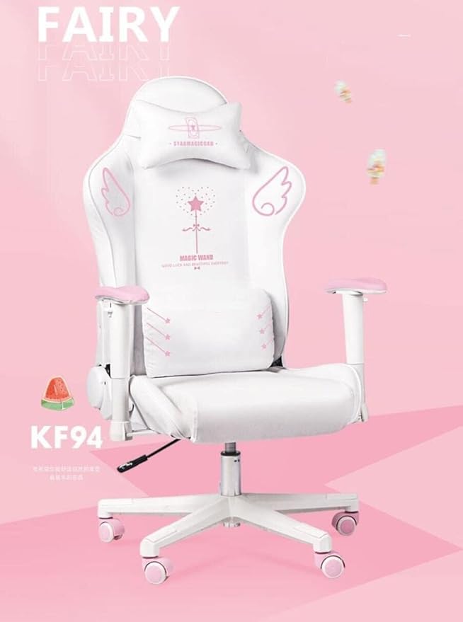 Gaming Chair Racing Style High-Back Ergonomic PU Leather Office Chair with Lumbar Support Adjustable Arms &amp Headrest