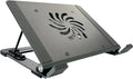 Laptop Cooling and Silent Fan Aluminum Alloy Base Bracket(Gray)
