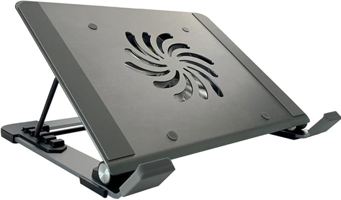 JSEIAJB Laptop Cooling and Silent Fan Aluminum Alloy Base Bracket(Gray)