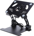 Laptop Cooler Stand Foldable Holder Bracket Turbo Fan USB Riser Aluminum Alloy