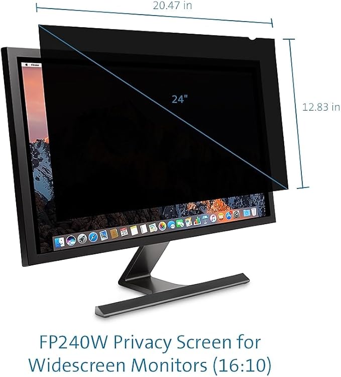 Kensington FP240W Privacy Screen for 24 16:10 Aspect Ratio Widescreen Monitors (K52794WW)