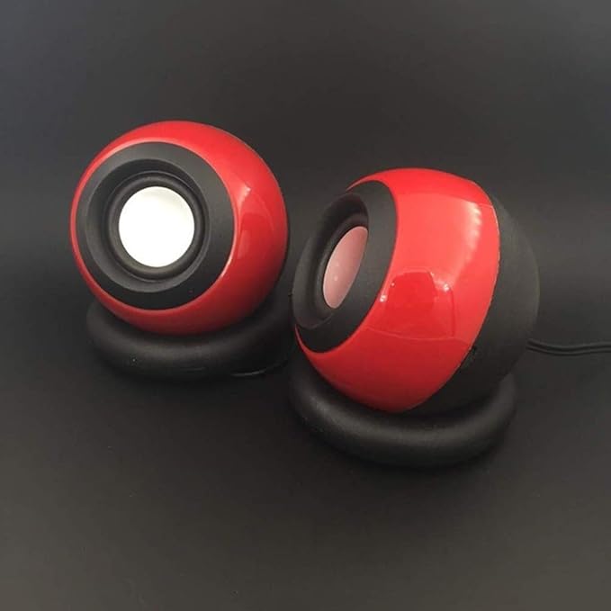 Computer Speaker Small Mighty Solid Wired Multimedia Speaker for Desktop Laptop Gaming Smartphones Tablets Projectors TVs