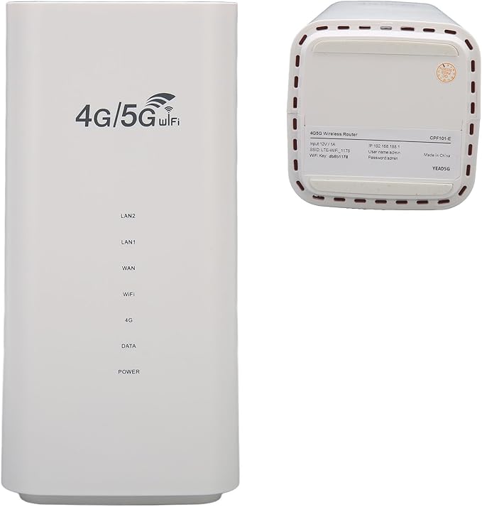 Unlocked 4G LTE Modem Router with SIM Card Slot 4 Antenna &amp Up to 32 Users for Travel Road Trips &amp Camping (US Plug)