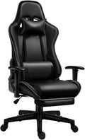 Gaming Chair for AdultsGaming Chair Computer Chair with Massager Lumbar Support and Retractible FootrestAdjustable Recliner Lift Chair