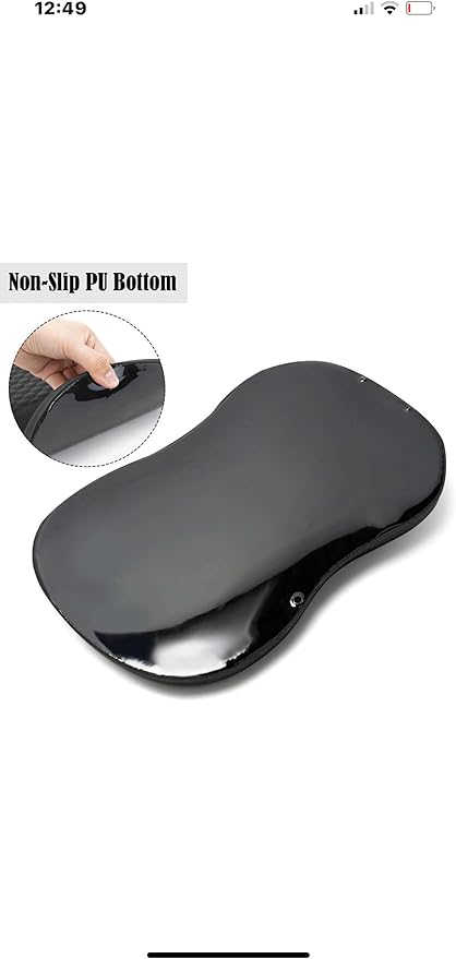 Ergonomic Mouse Pad with Wrist Support &amp Massage Design – Memory Foam Cushion Non-Slip PU Base – Carpal Tunnel Pain Relief for Wireless Mouse &amp Desk Use – 12x8 Inch (Black)