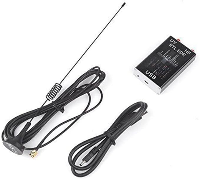 For RTL-SDR USB Tuner Receiver with R820T2+RTL2832U Chipset 100 kHz–1.766 GHz Wideband Coverage for Ham Radio Spectrum-Analysis NOAA Weather Satellites FM/DAB/AM/VHF/UHF Reception
