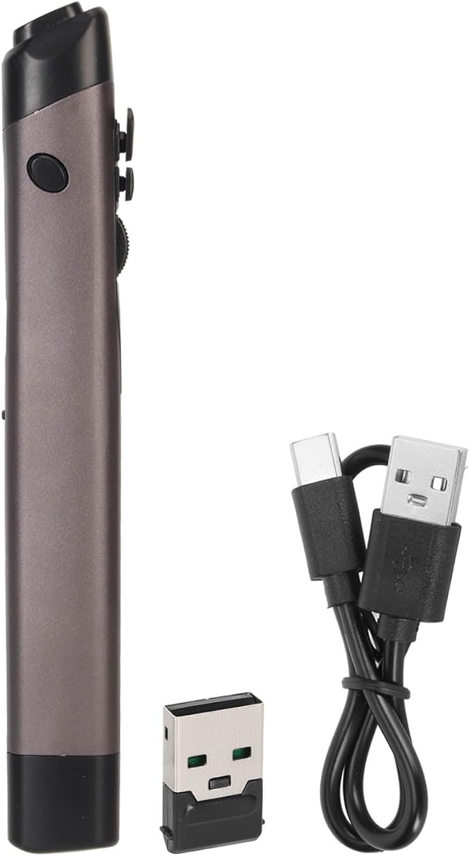 Serounder Bluetooth Optical Pen Mouse - 2.4G 1200 DPI 4 Buttons Ergonomic Mini for Laptops/Pads