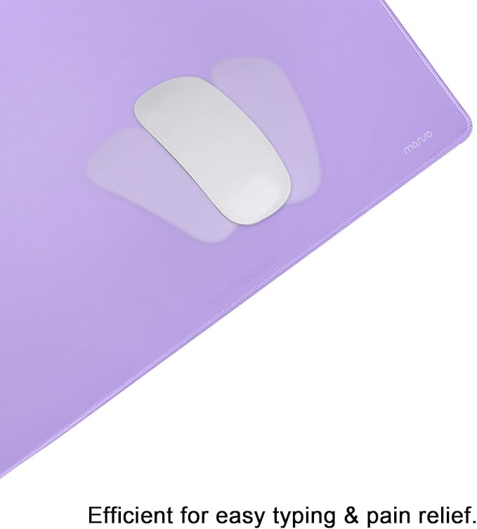MOSISO Keyboard Mouse Pad SetLarge Gaming Mouse Pad&ampWrist Rest Support&ampLaptop Sleeve Compatible with MacBook Air/Pro13-13.3 inch NotebookNeoprene Bag with Small Case Purple