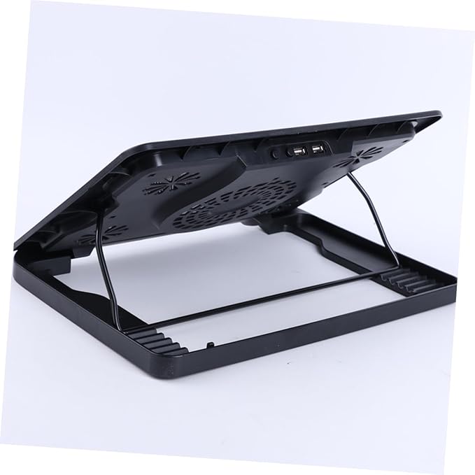 Gadpiparty Laptop Cooling Pad with 5 USB Fans Cooler Base Multi-Angle Adjustable Heatsink Stand for Laptops Anti-Skid Design for Office and Gaming Use
