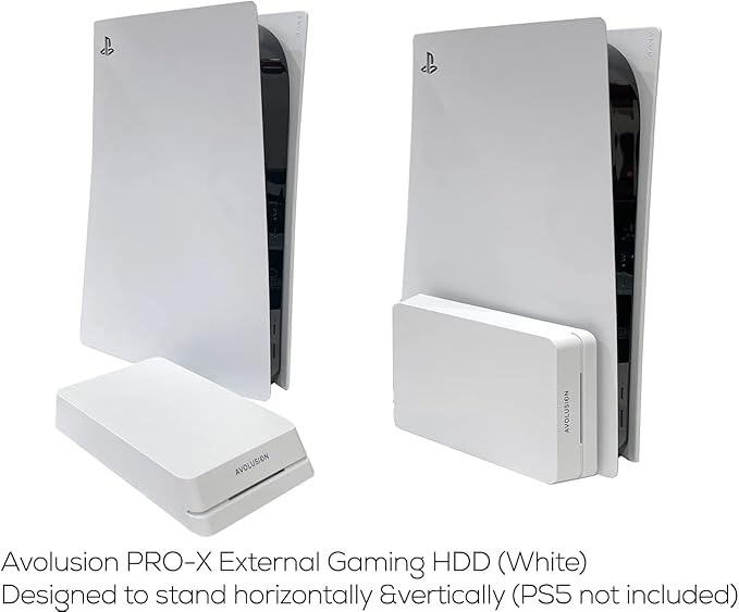 Avolusion HDDGear Pro 6TB 7200RPM USB 3.0 External Gaming Hard Drive (for PS5) White (Renewed)