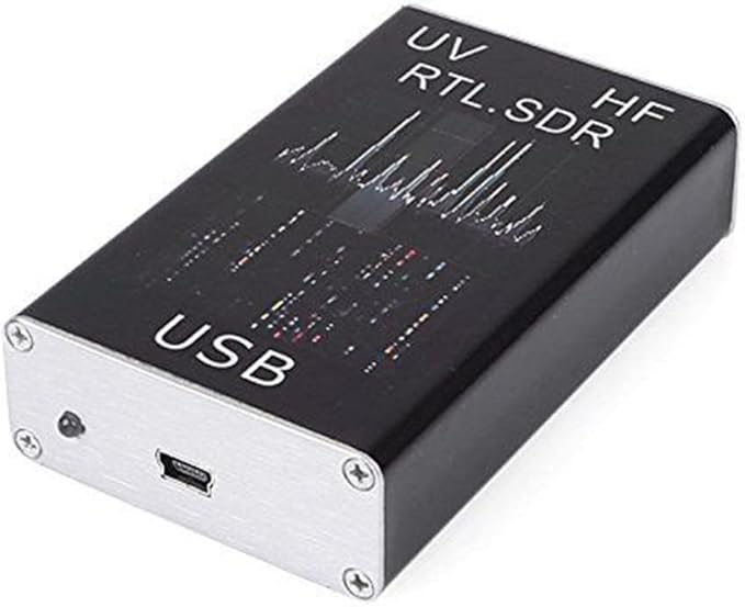 For RTL-SDR USB Tuner Receiver with R820T2+RTL2832U Chipset 100 kHz–1.766 GHz Wideband Coverage for Ham Radio Spectrum-Analysis NOAA Weather Satellites FM/DAB/AM/VHF/UHF Reception