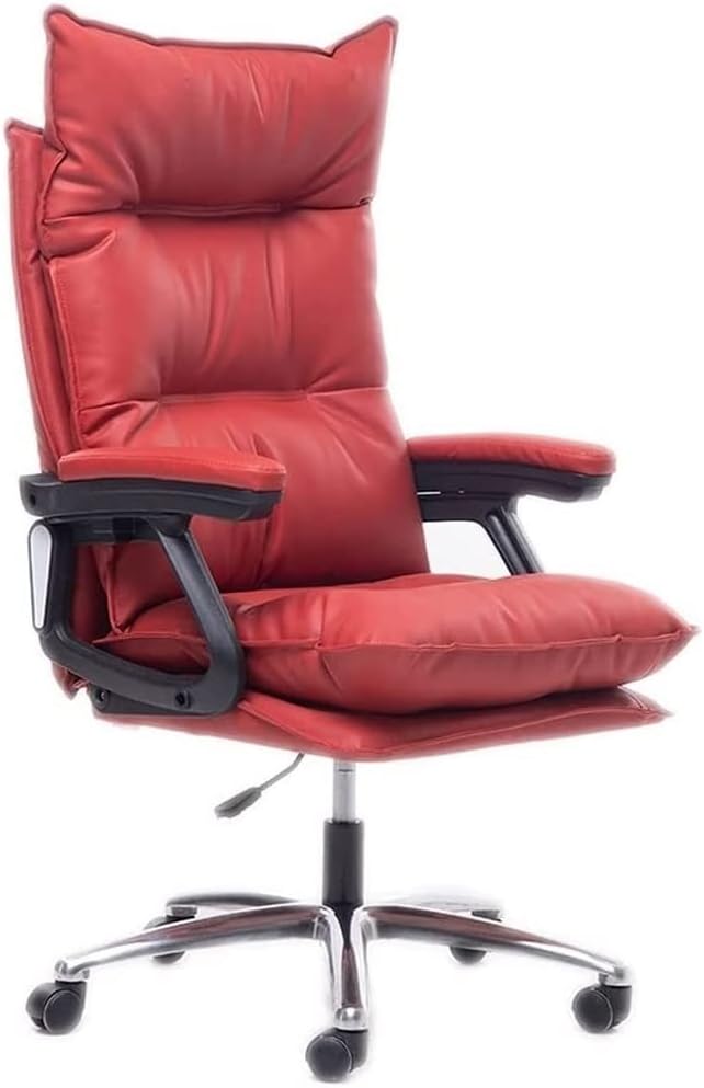 Office Chair Desk Chair Computer Chair Home Desk Chair Study Reclining Massage Office Swivel Chair Comfortable Game Gaming Lunch Break Seat Gaming Chair (Red)