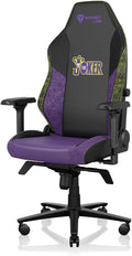 Secretlab Titan Evo The Joker Gaming Chair - Reclining - Ergonomic &amp Comfortable Gaming Chair with 4D Armrest - Magnetic Head Pillow &amp 4-Way Lumbar Support - Small - Black/Purple - Leatherette