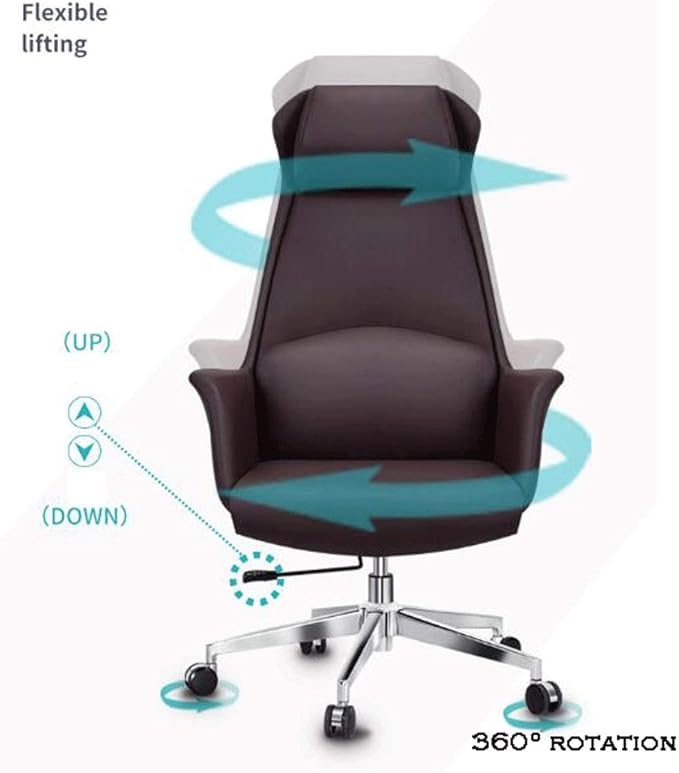 YYDS Chair Comfortable Gaming Chair Rotatable Reclining Computer Chair with Fixed Armrest for Bedroom and Living Room Office Chair Ergonomically (Color : Black Size : Steel Foot)