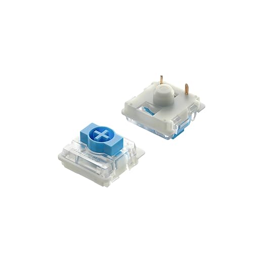 Ranked Gateron Ks-33 Low Profile v2 Key Switches for Mechanical Gaming Keyboards | Plate Mounted (Gateron Blue 65 Pcs)