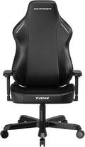 DXRacer Tank XXL Ergonomic Video Gaming Chair for Adults Office Reclining Computer Chair with Magnetic Head Pillow and Lumbar Support Racing Style Height Adjustable (EPU Leatherette Black)