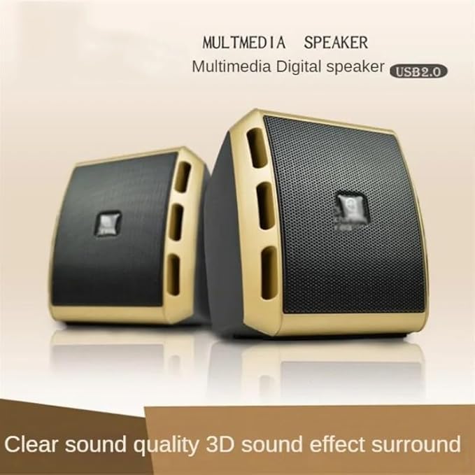 Portable Speakers with Mini Diaphragm for Computers and Laptops Desktop(D)