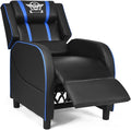 GORELAX Modern Massage Gaming Recliner Chair PU Leather Home Theater Recliner Chairs w/Footrest and Massage Racing Style Sofa Chair for Living Bedroom Gaming Room