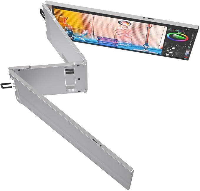 VSDISPLAY 14 Inch Laptop Monitor Extender 1920x1200 IPS High Resolution Triple Portable Screen with Mini H/D USB C Plug and Play Interface Fit for 13.3-16 Inch Laptops