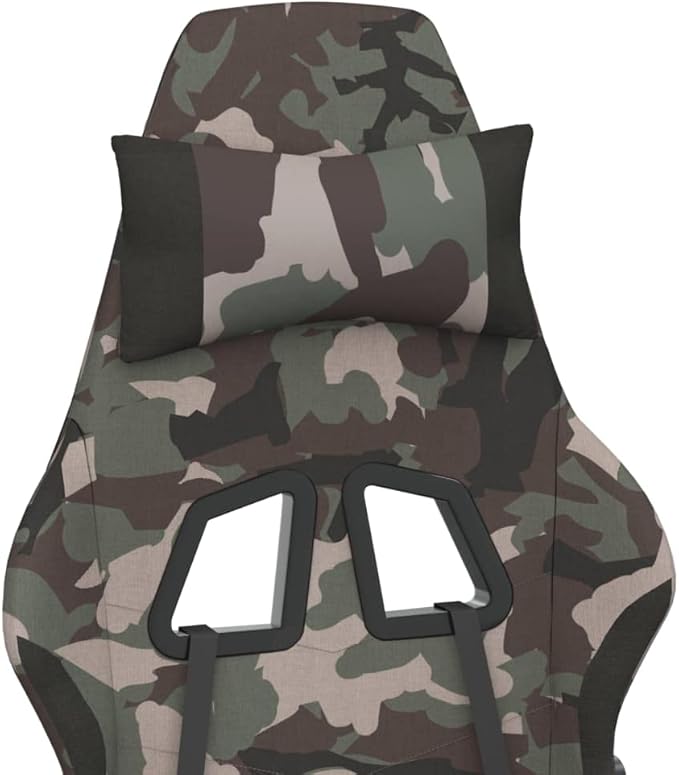 Massage Gaming Chair with Footrest Black and Camouflage FabricWeight:35.27lbs345510