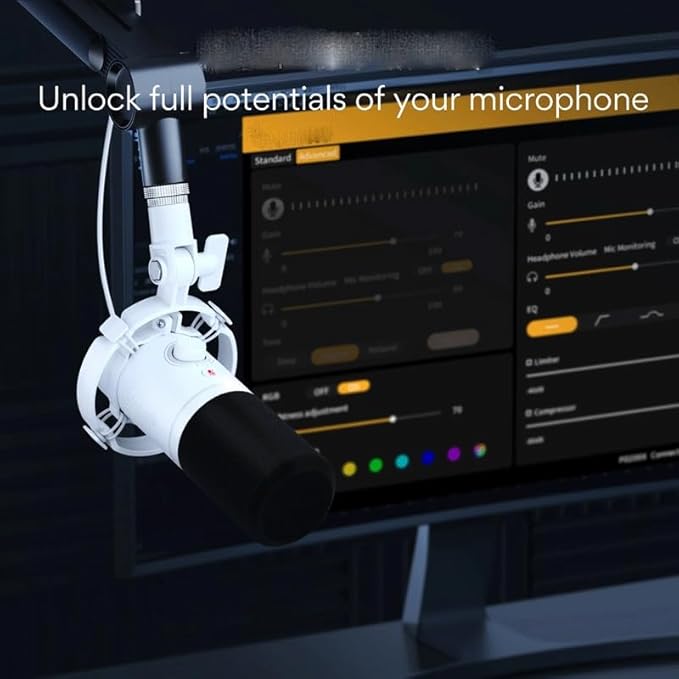 Gaming Microphone Dynamic Microphone/Mode Microphone Podcast Mic Gaming Mic (D As Shown)