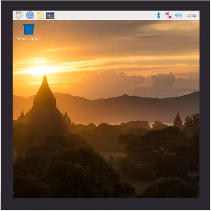 4inch Square IPS Display Capacitive Touch Screen LCD (C) DPI Interface Resolution 720×720 Low Power Solution for Raspberry Pi 4B/3B+/Zero W etc