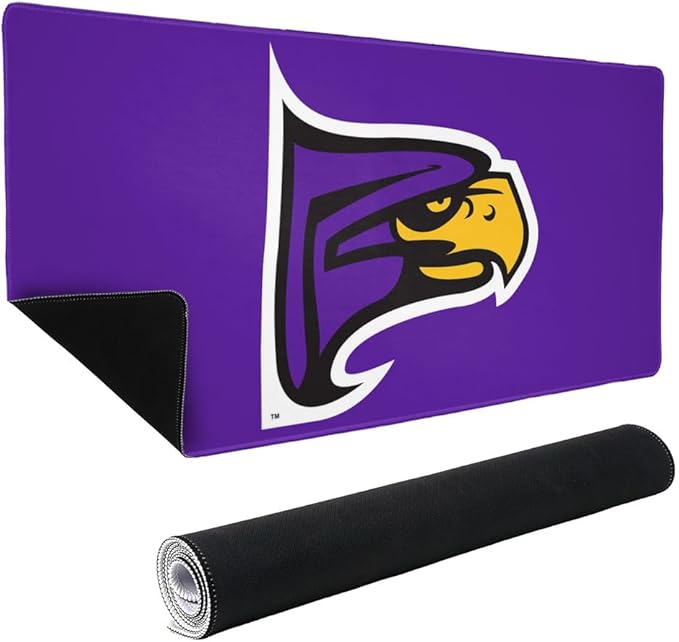 Hunter College Hawks Primary Logo Large Gaming Mouse Pad Desk Mat with Stitched Edges Non-Slip Base for Gamer Home and Office 31.5 x 15.7