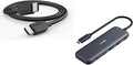 Anker HDMI Cable 8K@60Hz 6FT Ultra HD 4K@120Hz HDMI Cord USB C Hub 5-in-1 USBC to HDMI Splitter with 4K Display