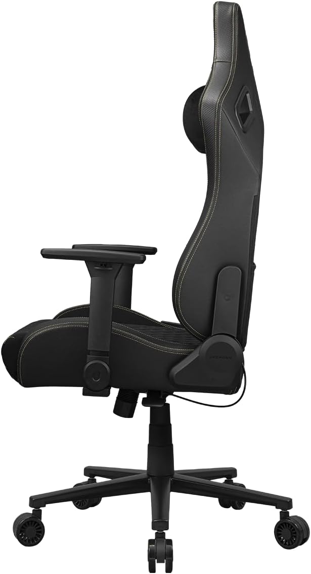 Cougar Defensor Ergonomic Office/Gaming Chair Adjustable Height and Tilt 155º Recline 4D Folding Armrests Durable Hyper-Dura Leatherette Upholstery 120 kg Capacity – Gold
