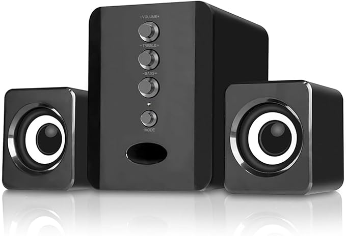 JSEIAJB Wired Speaker Combination Computer Speaker Bass Stereo Music Player Subwoofer Sound Box for Desktop Laptop